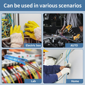 Inscool connectors pair with crimp tools and heat guns for quick repairs.