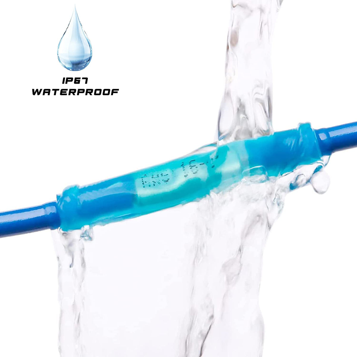 Inscool red AWG22-18 connectors secure compact electrical joints.