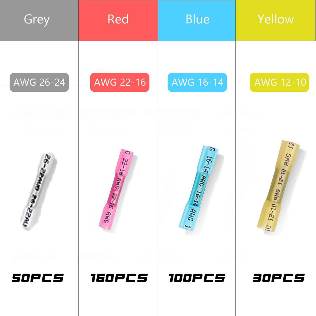 Inscool yellow AWG12-10 connectors provide reliable power connections.