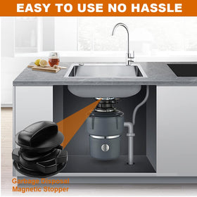 Inseknm garbage disposal 75257 easy cleaning to reduce mess after use