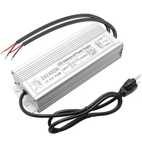 InShareplus 24V 400W power supply front view for reliable LED projects.