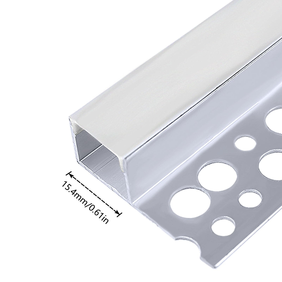 InSharePlus recessed LED channel installation steps for drywall integration.