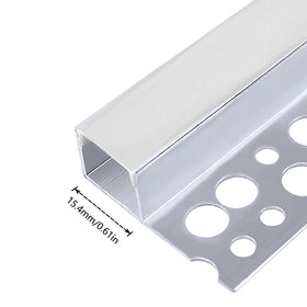 InSharePlus recessed LED channel installation steps for drywall integration.