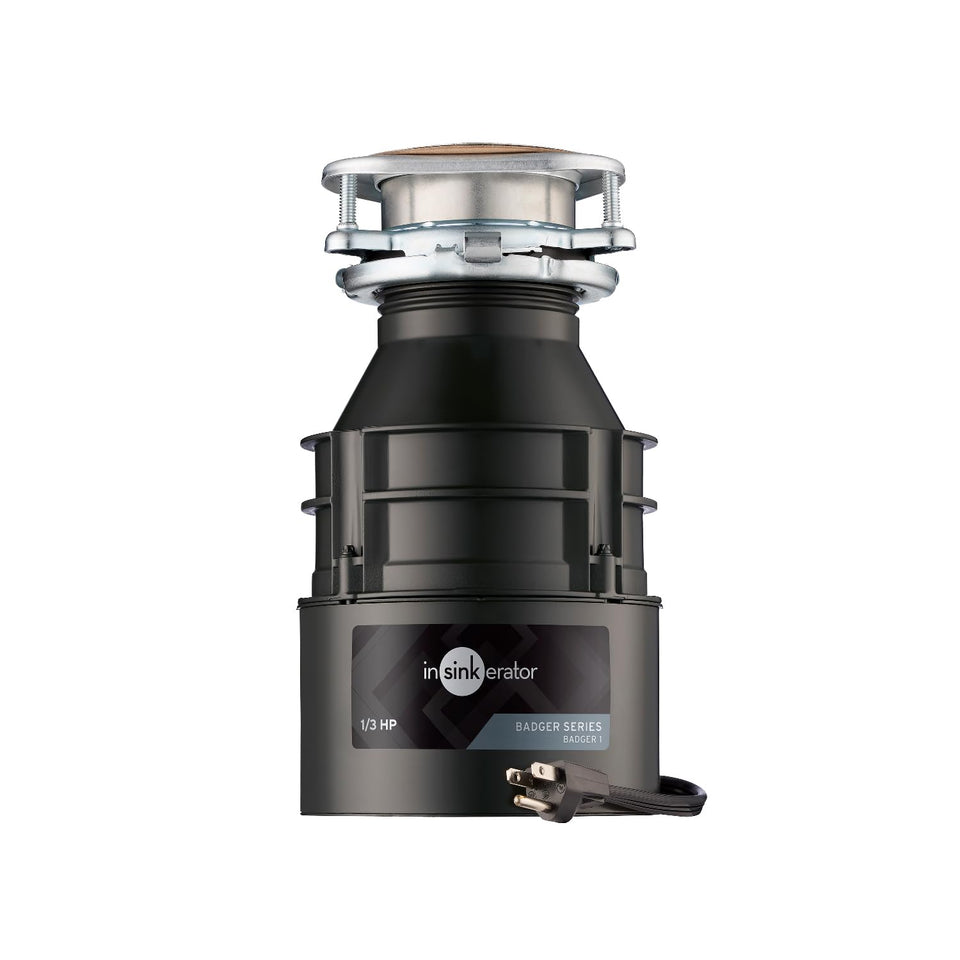 InSinkErator Badger 1/3 HP disposal under-sink unit ready for quick grinding