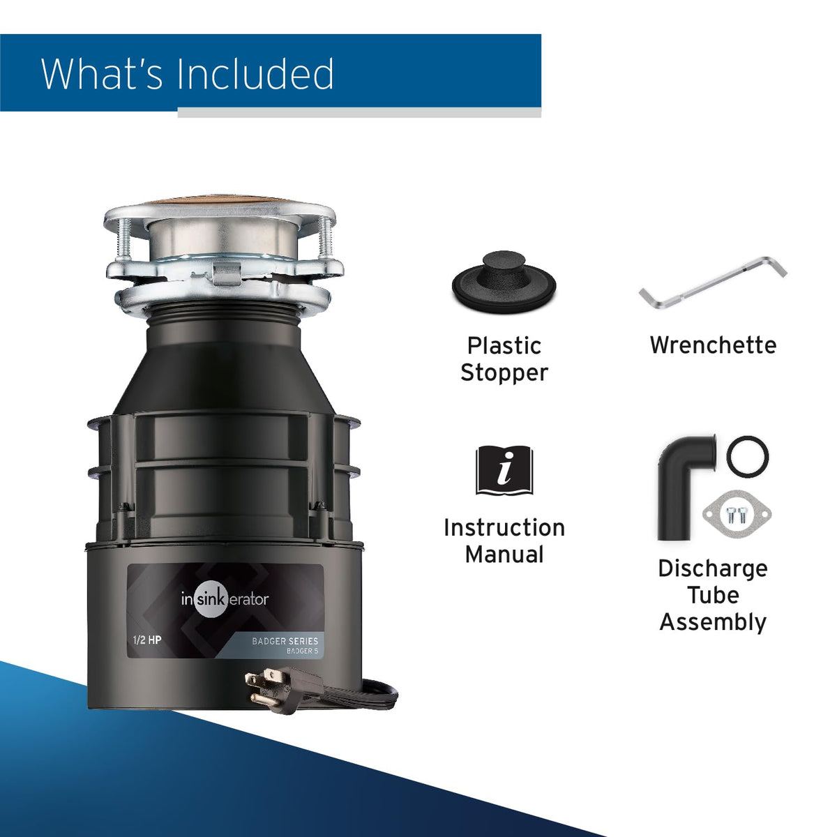 InSinkErator Badger 5 Standard Series offers reliable, budget-friendly performance.