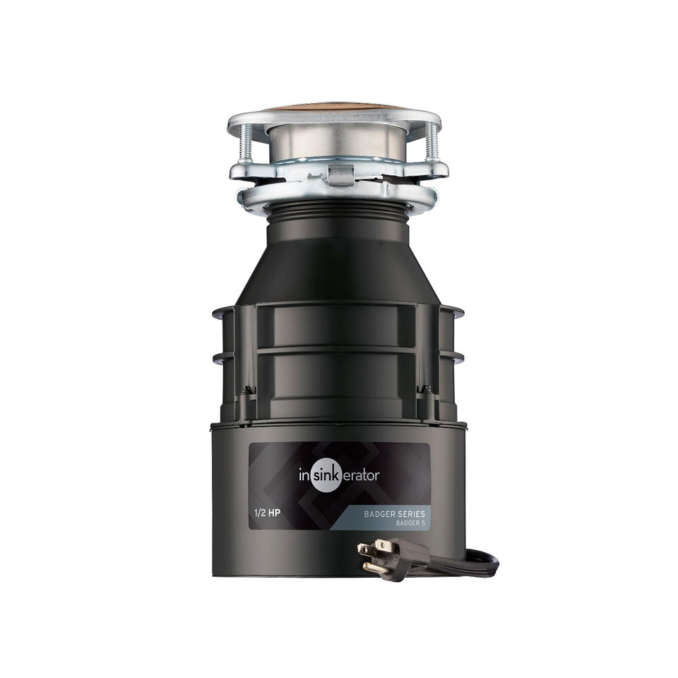 InSinkErator Badger 5 under-sink fit maximizes cabinet space.