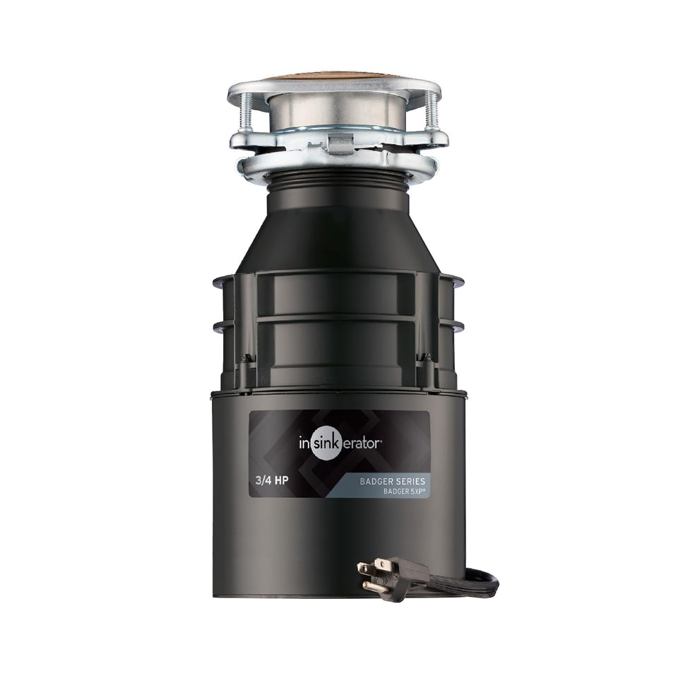 InSinkErator Badger 5XP under-sink disposal with space-saving design for small kitchens