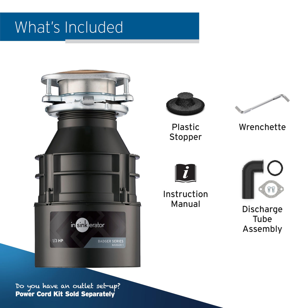 InSinkErator Badger septic-safe operation for properly maintained systems
