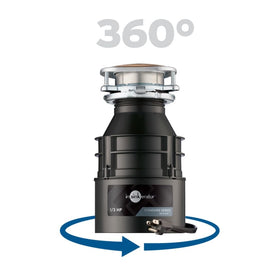 InSinkErator Badger disposal with factory-installed power cord for plug-and-play setup