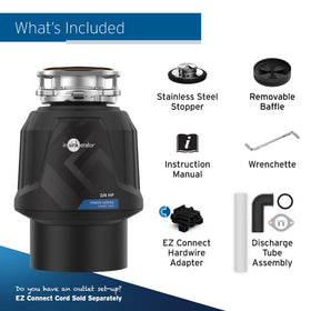 InSinkErator disposal quiet operation minimizes kitchen noise during disposal
