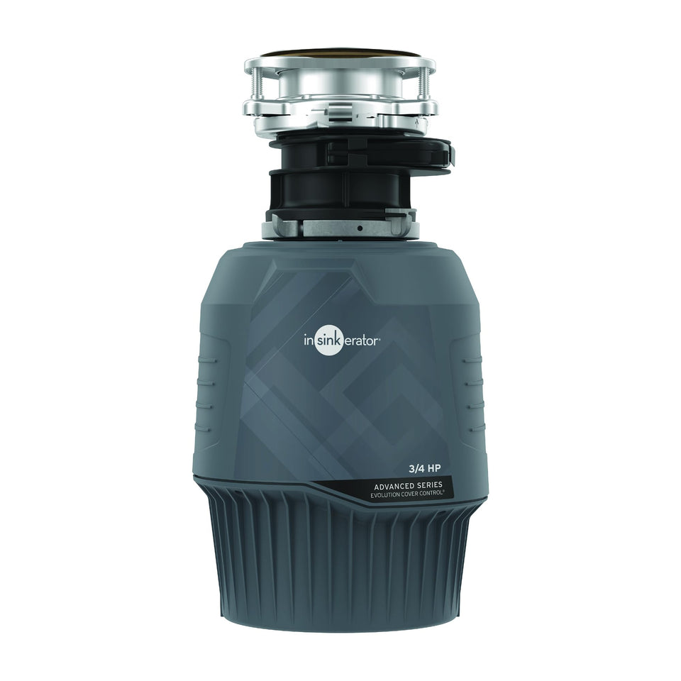InSinkErator Evolution Cover Control 3/4 HP disposal with magnetic start for safe, covered operation.