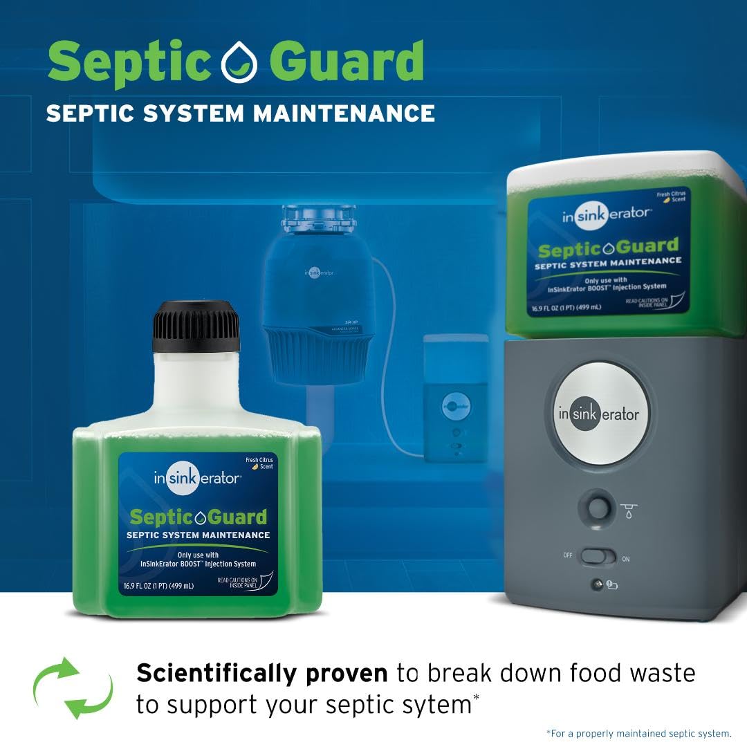 InSinkErator Evolution Septic Guard BOOST dosing bottle for septic systems