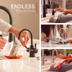 360-degree rotating spout of InSinkErator HOT250 for flexible reach