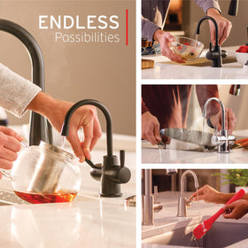 InSinkErator HOT250 faucet swivel spout enabling easy access from any sink angle