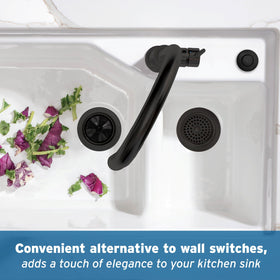 InSinkErator STS-OO/STS-OOSN air switch compatibility with the matte black cap.