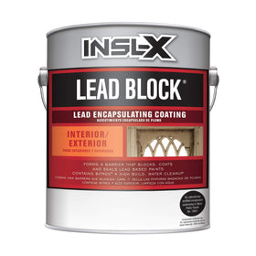 INSL-X Lead Block bottle with label showing lead encapsulation details