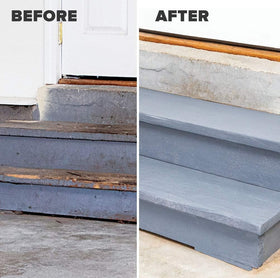 Stairs coated with INSL-X Sure Step for safer footing