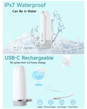 Insolife IPX7 waterproof design for easy cleaning and durability.
