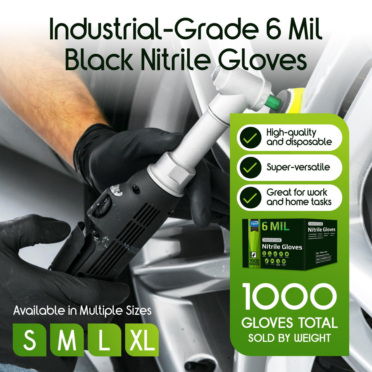 Inspire gloves close-up texture fingertips providing secure grip.
