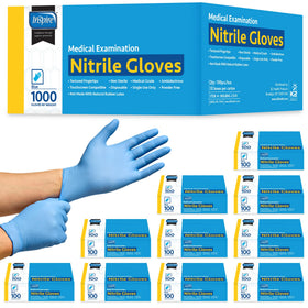 Inspire Nitrile Exam Gloves original-quality stretch blue offer reliable protection and tactile control