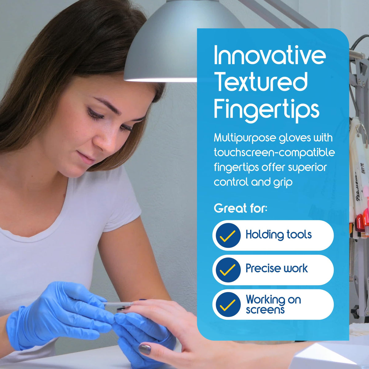 Exam-grade Inspire nitrile gloves meet professional standards for clinical use.