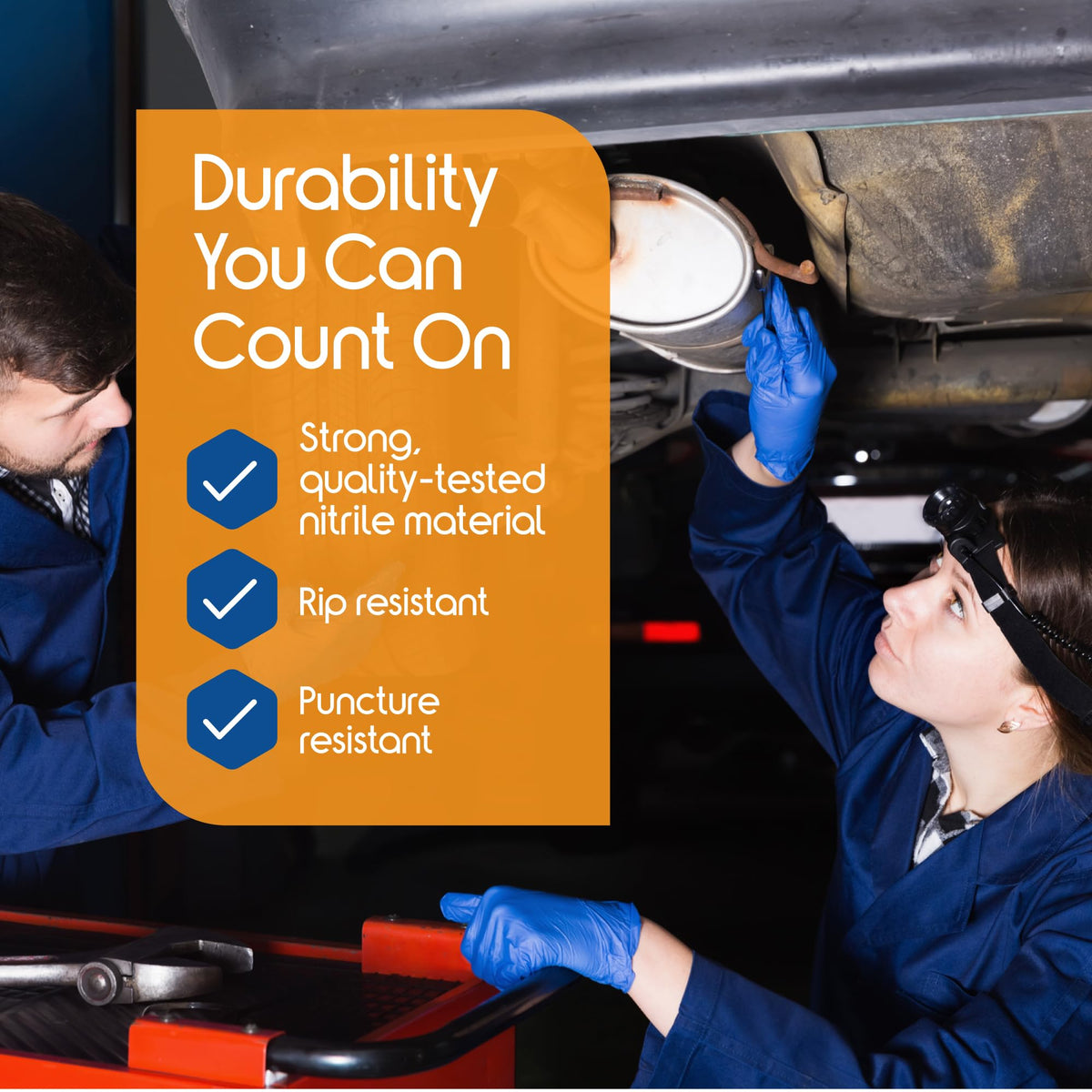Inspire Nitrile Gloves powder-free design supports clean, comfortable use in exams