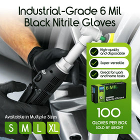 Inspire nitrile gloves textured fingertips improve grip in wet conditions.
