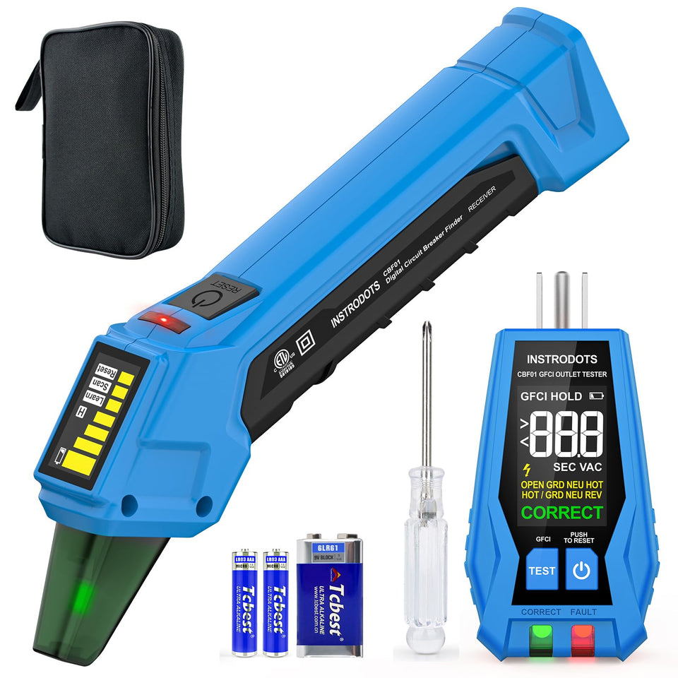 Instrodots CBF01 transmitter for easy circuit testing in outlets and fixtures.