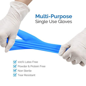 Intco Synmax vinyl gloves ideal for kitchens, labs, and cleaning tasks.