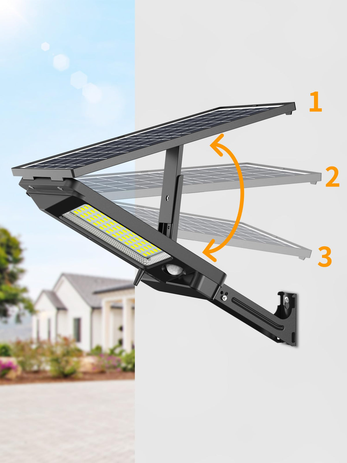 Intelamp 12500mAh battery powering long-lasting outdoor lighting