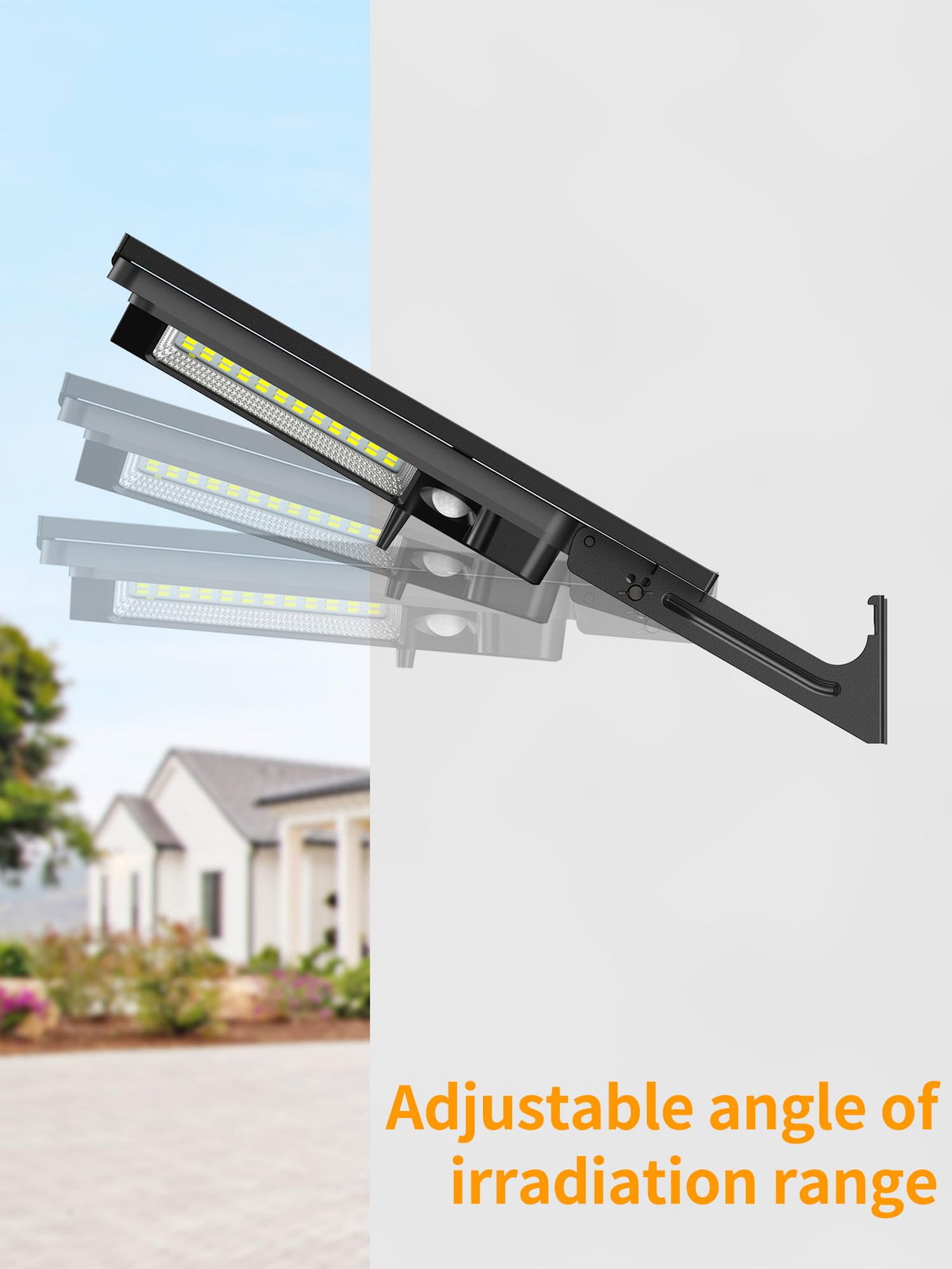 Intelamp dual 240-degree illumination broadens sensing and coverage around entrances