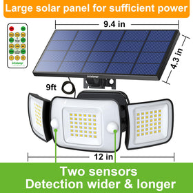 Intelamp 6000mAh battery stores energy for longer night illumination.