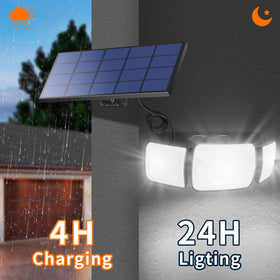 Intelamp IP65 waterproof fixture withstands rain and snow.