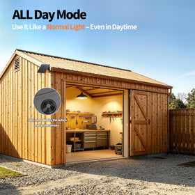 Intelamp all-day mode ideal for barns and sheds.