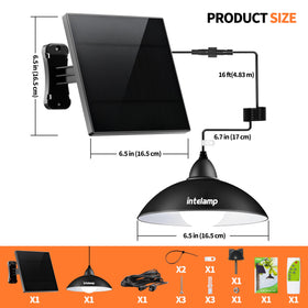 Intelamp easy-install guide for mounting on walls or posts.