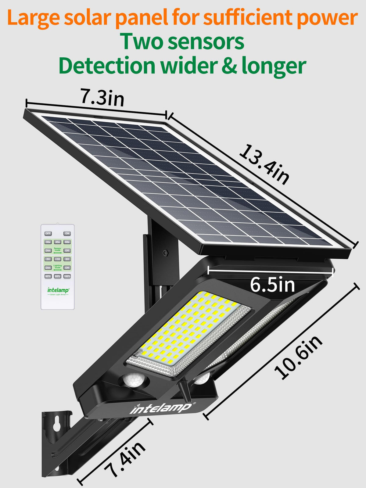 Intelamp true brightness 3000lm delivering even coverage for driveways