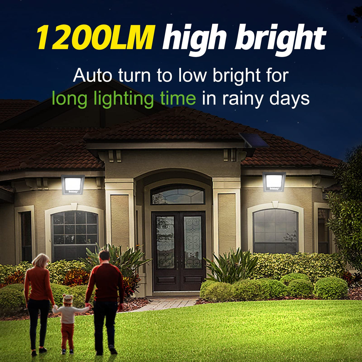 Intelamp wall-mount installation demonstrates quick setup for secure exterior lighting.