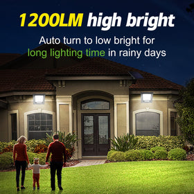Intelamp wall-mount installation demonstrates quick setup for secure exterior lighting.