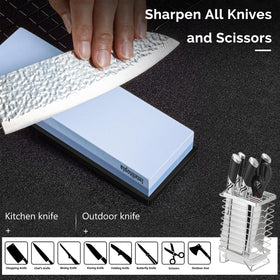 Intelitopia angle guide helps maintain consistent sharpening angles for blades.