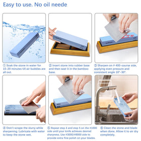 Intelitopia flattening stone keeps the whetstone flat for consistent sharpening.