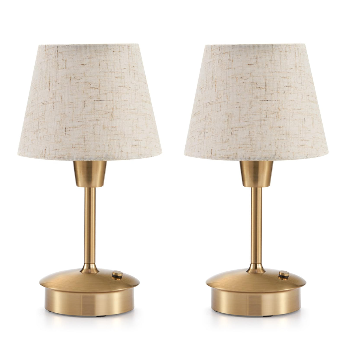 INTELIVE 2-pack cordless table lamp battery-powered setup for flexible indoor outdoor lighting.
