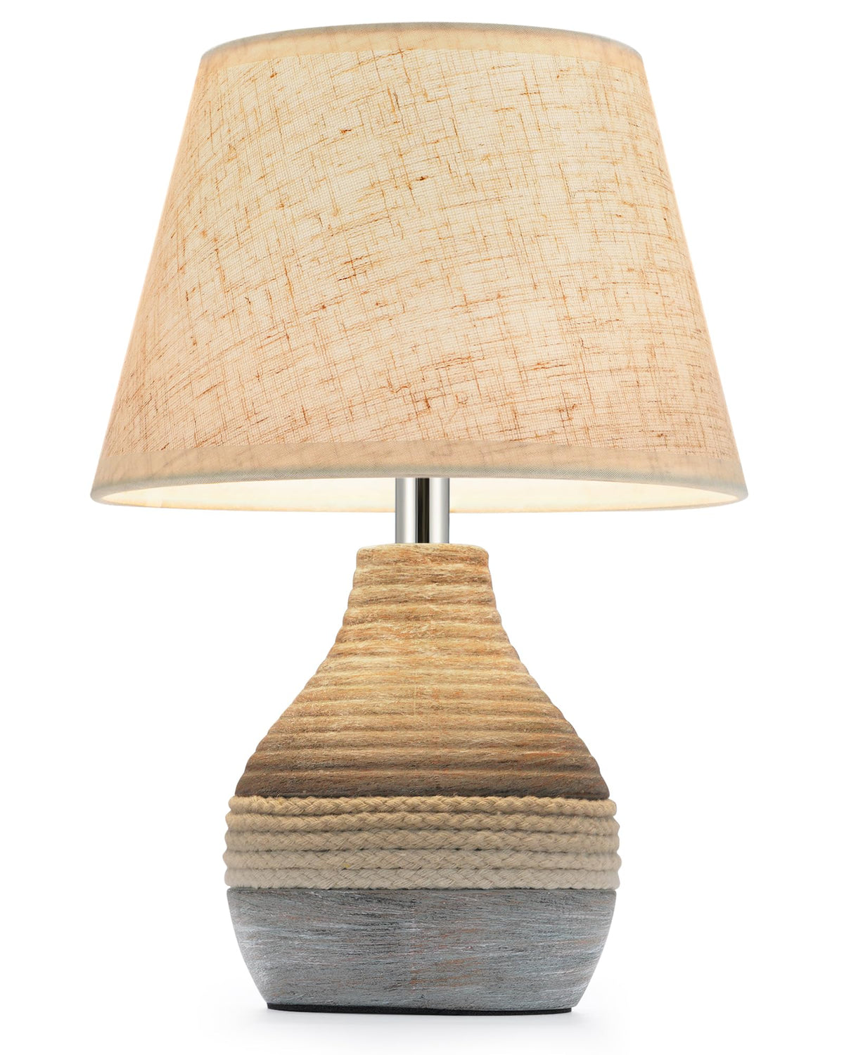 INTELIVE rechargeable ceramic lamp base offers cordless lighting for indoor and outdoor use.