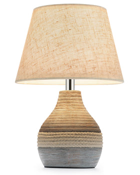 INTELIVE rechargeable ceramic lamp base offers cordless lighting for indoor and outdoor use.