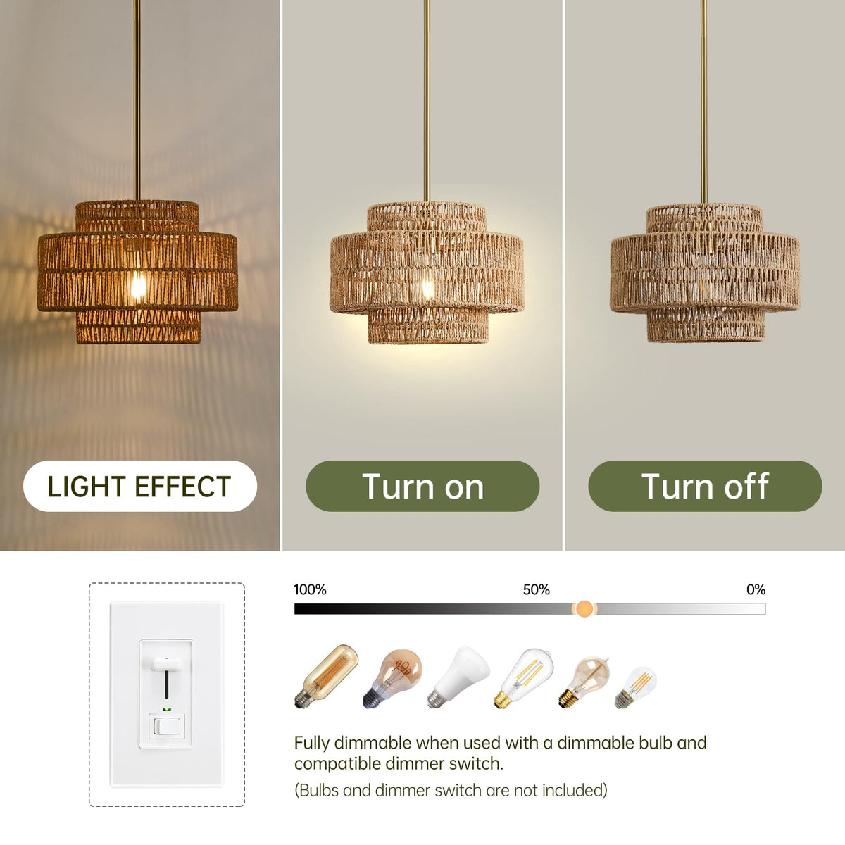 InterMaka E26 bulb compatibility enables versatile lighting options.