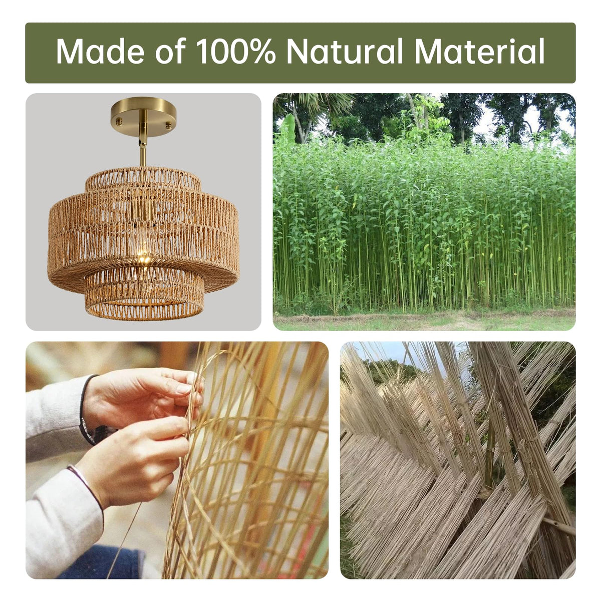 InterMaka handwoven rattan details showcase artisanal texture and natural charm.