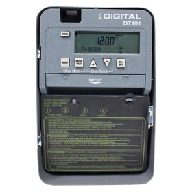 Intermatic DT101 front panel with display for precise daily scheduling.