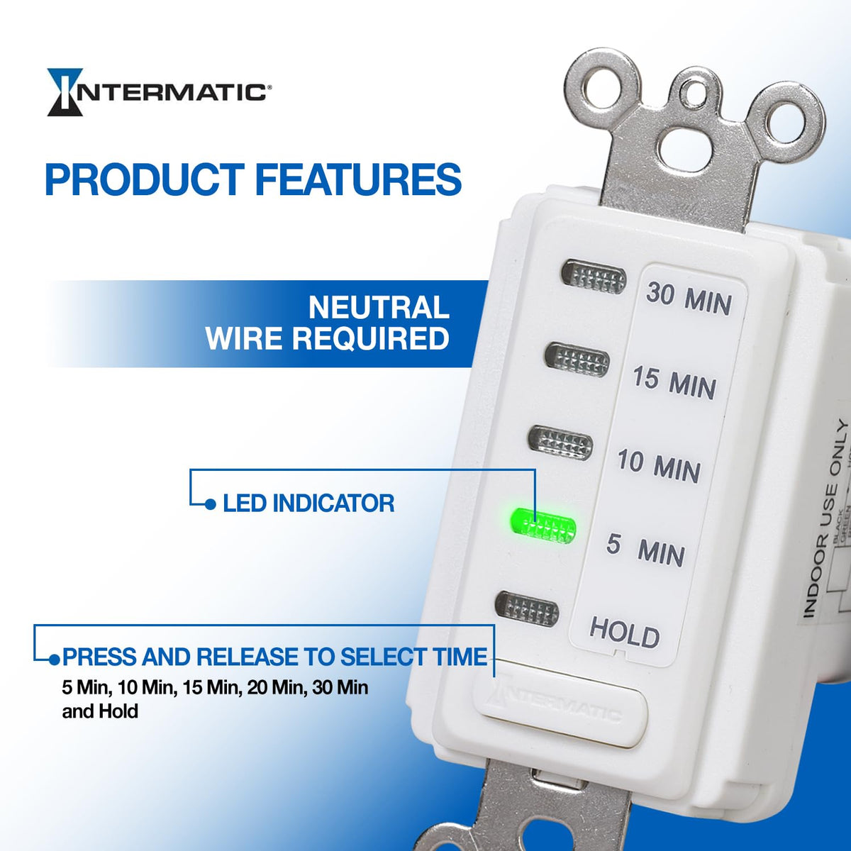 Intermatic EC200WK wall-switch replacement enables energy savings and simple installation.