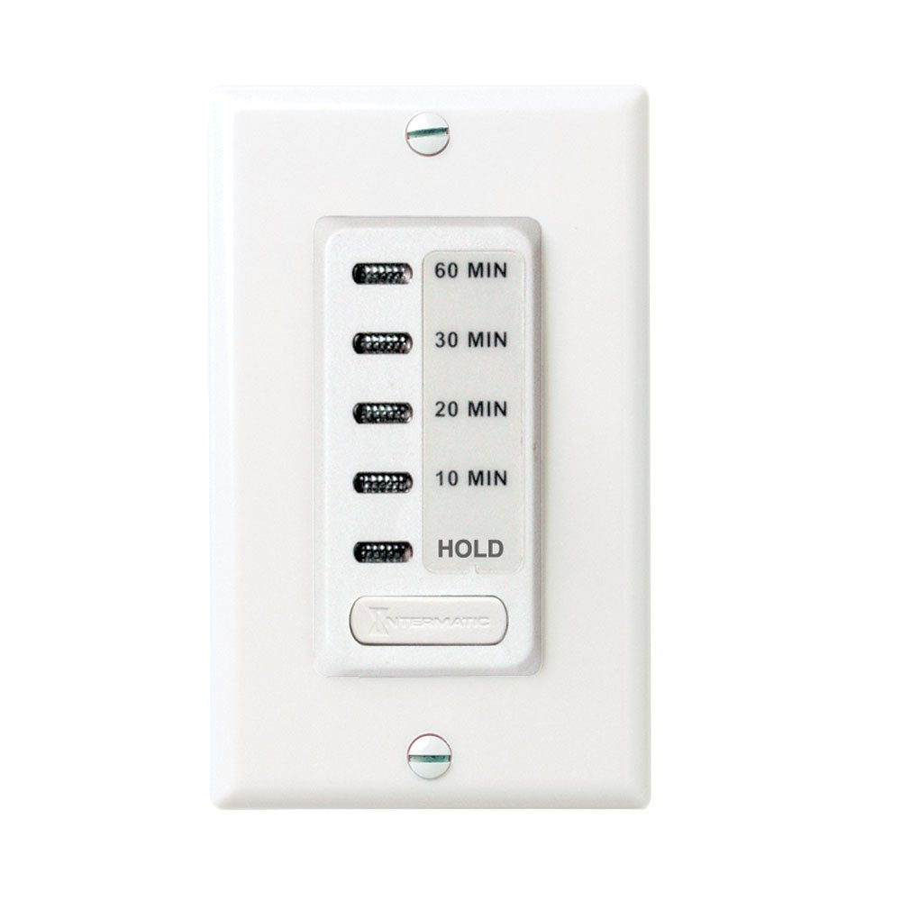 Intermatic EC210WK front view in white, compact timer for control.