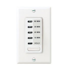 Intermatic EC210WK front view in white, compact timer for control.