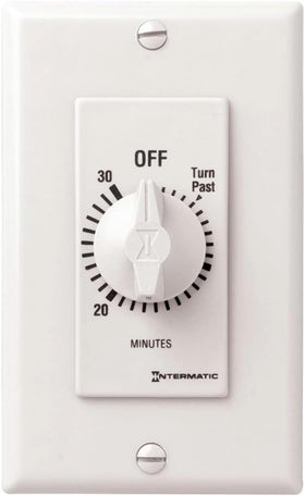 Intermatic SW30MWK timer front view demonstrates compact, wall mount design for energy saving